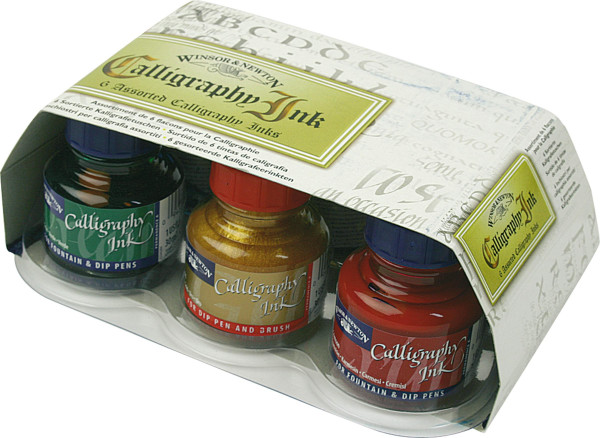 Winsor & Newton Calligraphy Ink-Set | 6x 30 ml