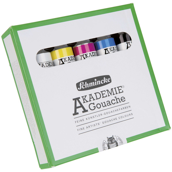 Schmincke Akademie Gouache Primærfarver-sæt