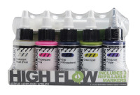 Golden High Flow Acrylics Farben + Marker-Set