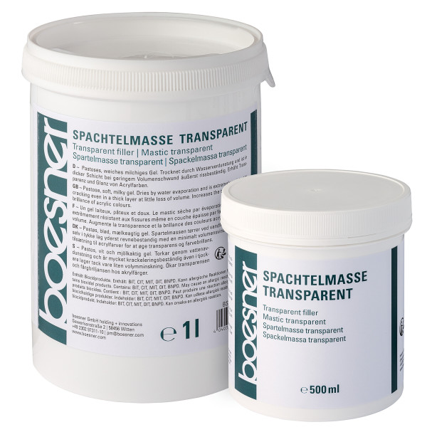 boesner Spartelmasse, transparent