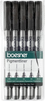 boesner Pigmentliner-Set | 5 Stifte