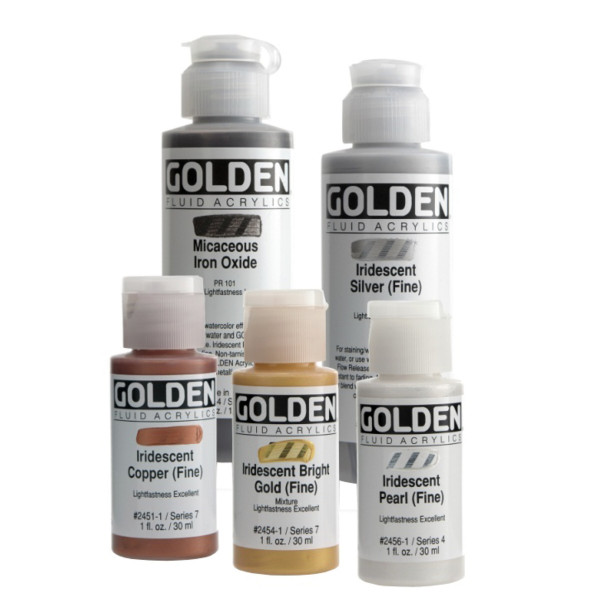 Golden Fluid AcrylicsIridescent Colors