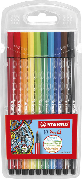 Stabilo® Pen 68 filtpen-sæt